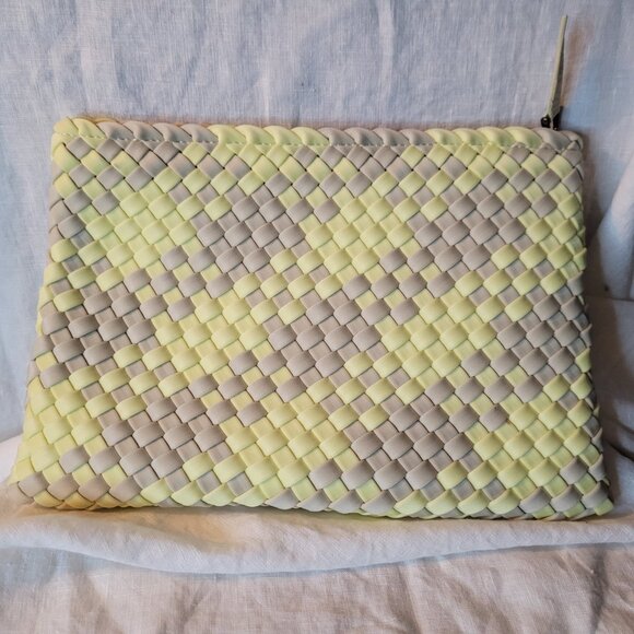 NAGHEDI St. Barth's Limon Plaid Mini Zip Bag - Clutch- Zip Pouch - Picture 7 of 8
